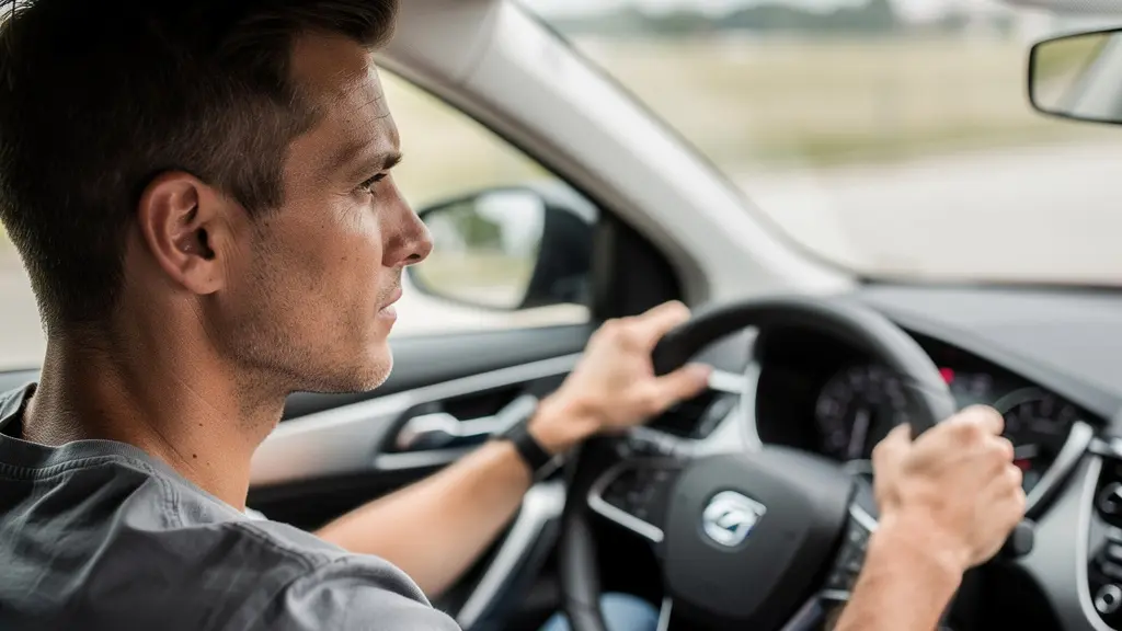 Conducteur effectuant un essai routier d'un véhicule automobile